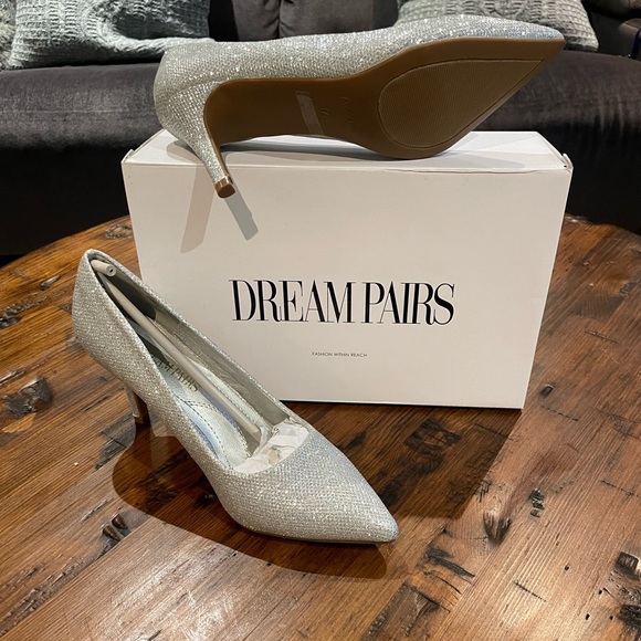 Silver Slip-on Heel - Dream Pairs - Picture 3 of 4